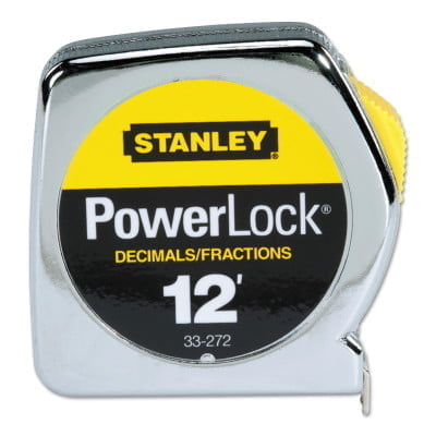 Powerlock® Tape Rules 1/2" Wide Blade, 1/2 in x 12 ft, Inch/Decimal