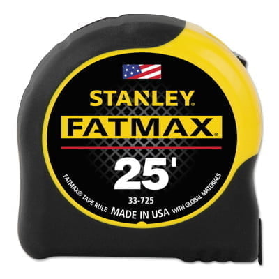 FatMax Reinforced w/Blade Armor Tape Rules, 1 1/4 in x 25 ft