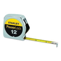 Powerlock® Tape Rules 1/2" Wide Blade, 1/2 in x 12 ft