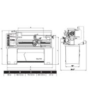 E-1236VS Elite 12x36 EVS Lathe