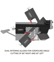 EHB-1018VM 10x18 SemiAuto VS Mitering