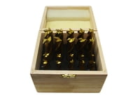 20 PC TiN COATED SINGLE END MILL SET