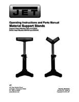 V-ROLLER MATERIAL SUPPORT STAND