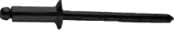 BLACK ALUMINUM BLIND RIVET DIA 3/16 ( .376 - .500 GRIP )