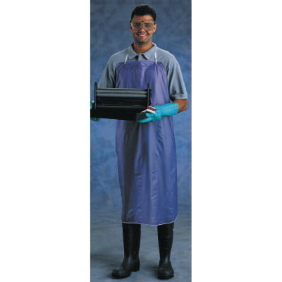 CPP Vinyl Apron, 8 mil, 33 in x 44 in, Blue - 12 Count