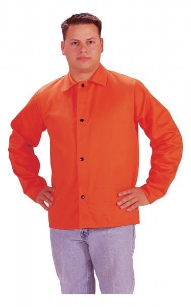 Orange Flame Retardant Cotton Jacket, 30" Length