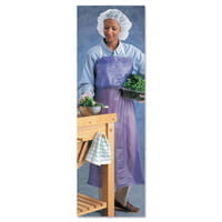 Vinyl Aprons, 33 in X 44 in, Vinyl, Blue - 12 count