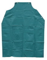 Bib Apron, 45 in X 35 in, Vinyl, Green