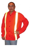 Orange Jacket with Reflective Tape, 9 oz., 30" Length