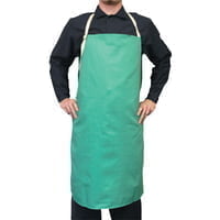 Cotton Sateen Bib Apron, 24 in x 42 in, Visual Green