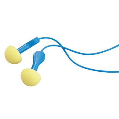 E-A-R Express Pod Plugs Earplugs, Polyurethane, Blue, Corded - 100 Pairs