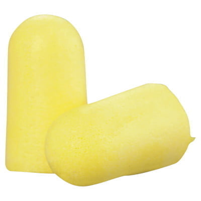 E-A-R TaperFit 2 Foam Earplugs, Polyurethane, Yellow, Uncorded, Large - 200 Pairs