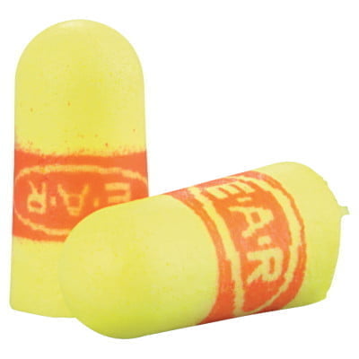 E-A-Rsoft SuperFit Earplugs, Polyurethane, Red/Yellow, Uncorded, Regular - 200 Pairs