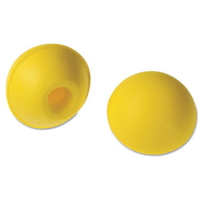 E-A-Rcaps Model 2000 Semi-Insert Banded, Polyurethane, Yellow, Replacement Pods - 5 Pairs