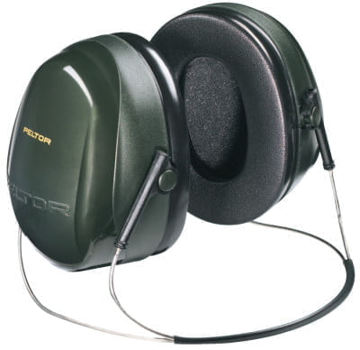 Optime 101 Earmuffs, 26 dB NRR, Dark Green, Behind the Head - 10 COUNT