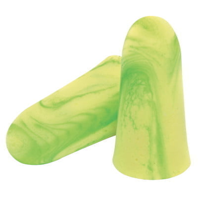 Goin' Green Foam Earplugs, Foam, Green, Uncorded, 200 PAIRS