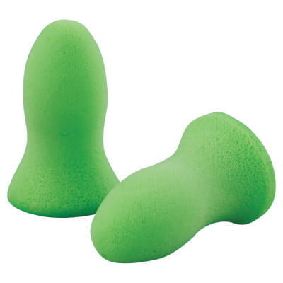 Meteors Earplugs, Foam, Green, Uncorded - 200 PAIRS