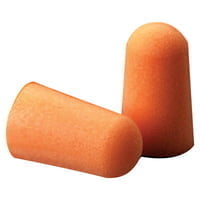 Foam Earplugs, Foam, Bright Orange, Uncorded Tapered - 200 Pairs