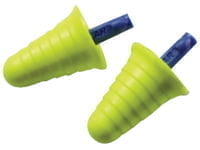 E-A-R Push-Ins w/Grip Ring Foam Earplugs, Polyurethane, Blue/Yellow, Uncorded - 200 Pairs