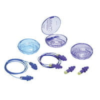 Rockets Reusable Earplugs, TPE, Purple, Cloth Cord, 50 Pairs