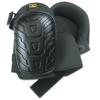 Professional Tread-Pattern Kneepads, Slide Buckle, Black