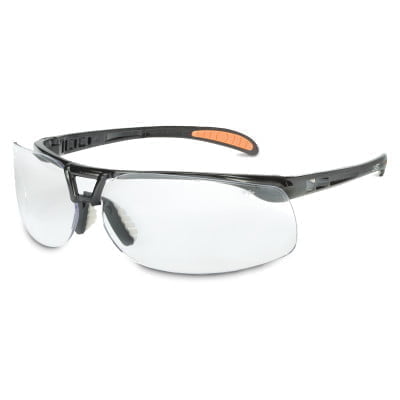 Protégé Eyewear, Clear Lens, Polycarbonate, HydroShield Anti-Fog, Black Frame