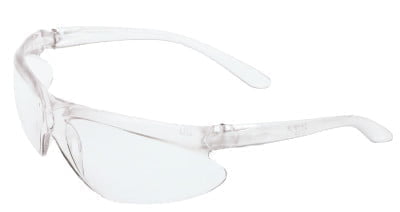 A400 Series Eyewear, Clear Lens, Polycarbonate, Hard Coat, Clear Frame