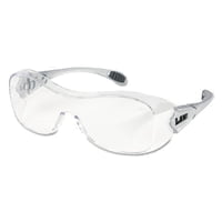 Law OTG Protective Eyewear, Clear Lens, Polycarbonate, Anti-Fog, Silver Frame - Qty. 12