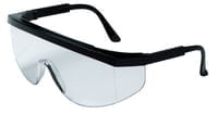 Tomahawk Protective Eyewear, Clear Lens, Scratch-Resistant, Black Frame, Nylon