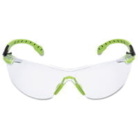 Solus 1000-Series Protective Eyewear, Clear Poly Antifog Lens, Green/Black Frame - QTY. 20