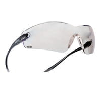 Cobra Series Safety Glasses, HD Lens, Black/Gray Frame