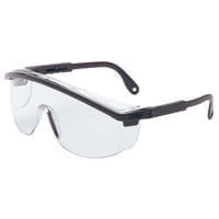 Astrospec 3000 Eyewear, Clear Lens, Polycarbonate, Uvextreme, Black Frame