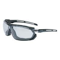 Tirade Sealed Eyewear, Clear Lens, UvextraAF, Black/Gray Frame, TPR