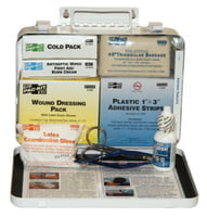 First Aid Kits 25 Person Vehicle First Aid Kits, Weatherproof Steel, Wall Mount