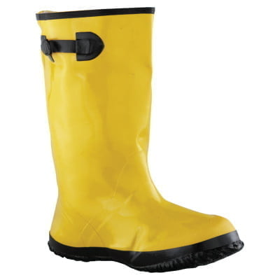 Slush Boots, Size 15, 17 in H, Natural Rubber Latex/Calcium Carbonate, Yellow