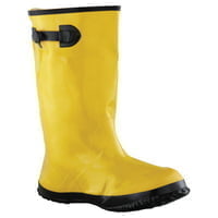 Slush Boots, Size 11, 17 in H, Natural Rubber Latex/Calcium Carbonate, Yellow