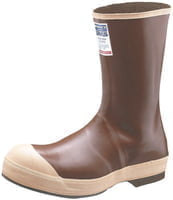 Neoprene Steel Toe Boots, Size 9, 12 in H, Copper/Tan