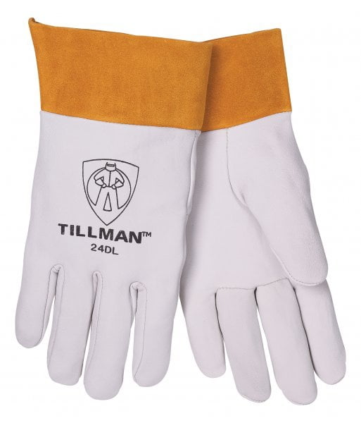 Top Grain Pearl Kidskin TIG Welder's Glove, 2" Cuff, Straight Thumb - Qty. 6