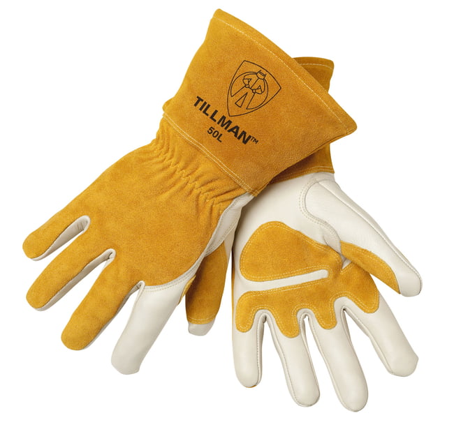 890055 Top Grain Split Cowhide Fleece Lined MIG Welding Gloves, 4" Cuff, VENDING MACHINE READY