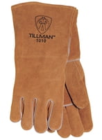 890122 Cowhide Welder Gloves, 14" Length, Cotton Lined - LEFT HAND ONLY