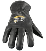 Black Oil Shield Driver Gloves - Top Grain Goatskin, ANSI A6 Cut Protection