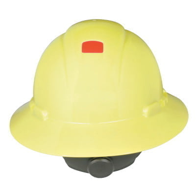 Full Brim Hard Hats, 4 Point, Ratchet, Hi Viz Yellow, QTY. 20