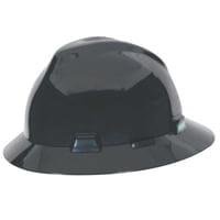 Hard Hats Caps V-Gard Protective Hats, Fas-Trac Ratchet Suspension, 6 1/2 - 8, Black