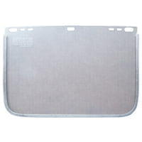 Replacement Visor, PETG, Clear, Aluminum Bound, 9 3/4" X 15 1/2"