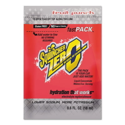 Fast Packs®, Fruit Punch Lite, 6 oz, Pack - Qty. 200