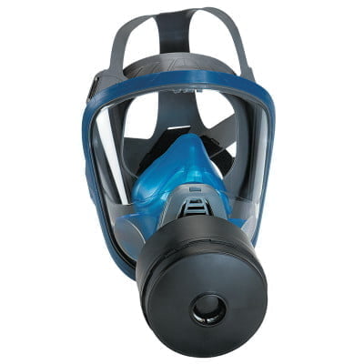 Chin-Type Gas Mask, Medium, Silicone, Particles, Vapors and Gases