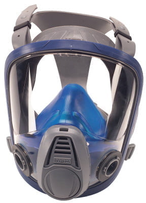 Advantage 3200 Full-Facepiece Respirator, Medium, Silicone, Blue