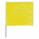 Stake Flags, 4 in x 5 in, 24 in Height, Yellow - QTY. 100