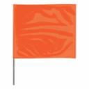 Safety Flags Pennants Stake Flags, 4 in x 5 in, 30 in Height, Orange Glo - QTY. 100