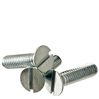 6-32 x 2 1/4 SLOTTED FLAT MACHINE SCREW ZINC